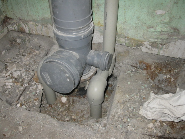 Замена канализационного стояка на квартире