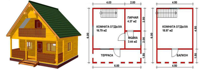 Строительство сруба 6х6: планировка и стоимость