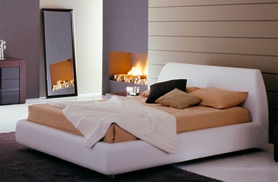 Дизайн двуспальных кроватей: фото